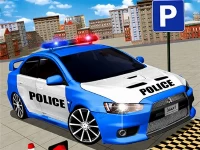 Modern police car parking 3d