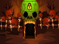 Brown skull forest escape