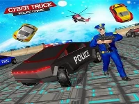 Us police cybertruck chase