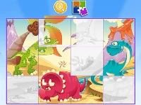 Puzzle game cartoon