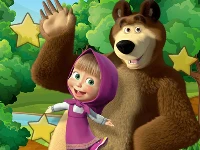 Little girl and the bear hidden stars