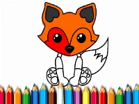 Fox coloring book