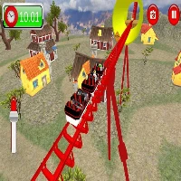 Roller coaster crazy drive game