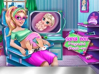 Super doll pregnant check up