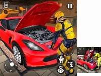 Car mechanic auto workshop repair garage