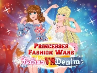 Princesses fashion wars feathers vs deni