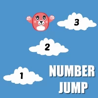 Number jump kids educational game