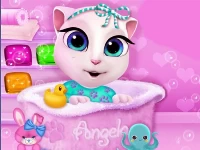 Baby angela bathing time