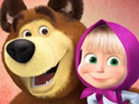 Masha and the bear jigsaw - puzzles for kids