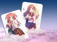 Anime girl card match