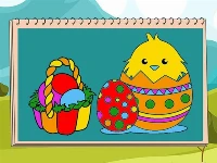 Coloring book easter