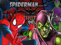 Spiderman shot green goblin