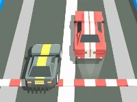 Train traffic car race