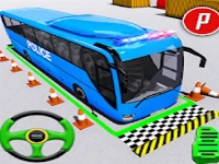 Police bus parking- simulation