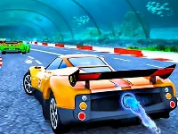 Underwater car racing simulator