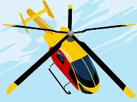 Dangerous helicopter jigsaw