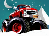 Winter monster trucks race