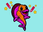 Easy to paint goldfish