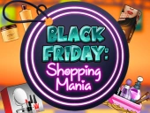 Black friday shopping mania