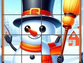 Happy snowman puzzle