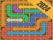 Connect pipe! color puzzle game