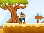 Penguin run adventure game