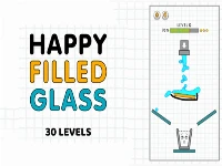 Happy filled glass: online